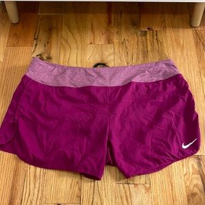 Nike Plus Size Magenta Pink Athletic Short